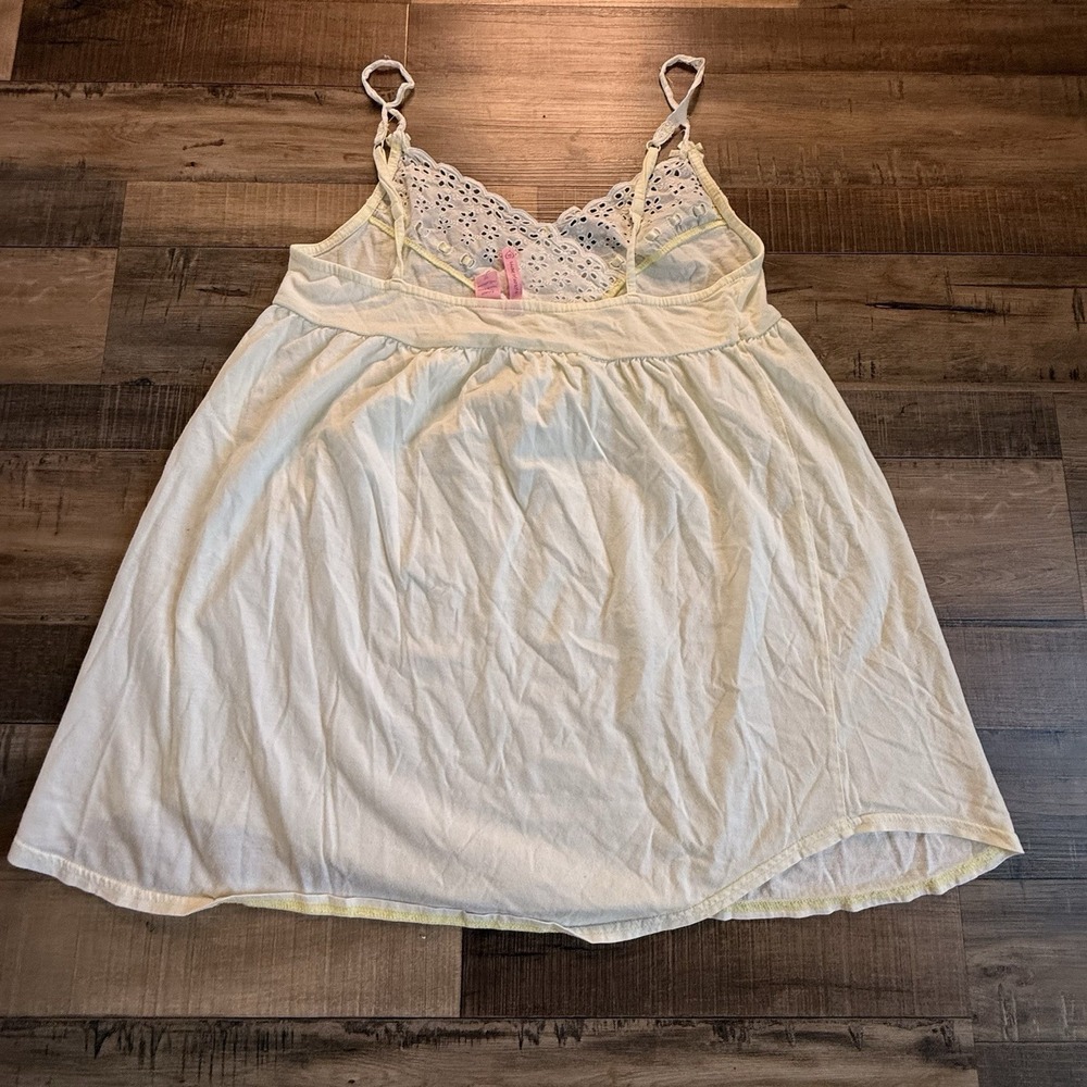 Victoria's Secret Y2K Babydoll Camisole Top Pastel Yellow Sz Small - Picture 5 of 8